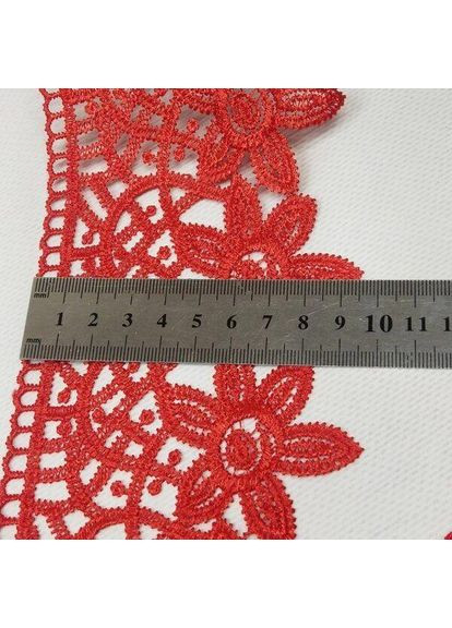 Кружево макраме 9см (13 м) Цвет-красный (729-93-026) Plus-plus (352743421)