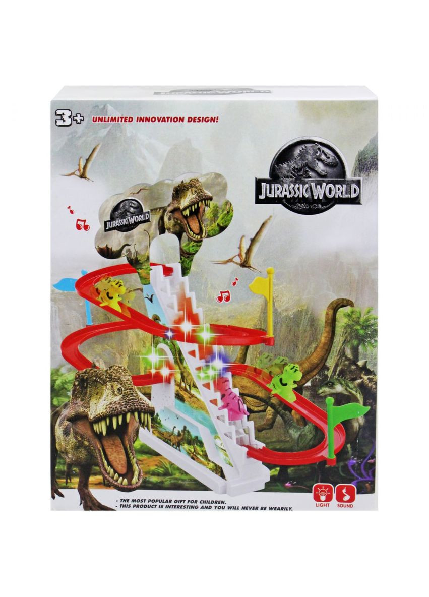 Трек-гірка "Динозаври", світло та звук MIC (292252344)