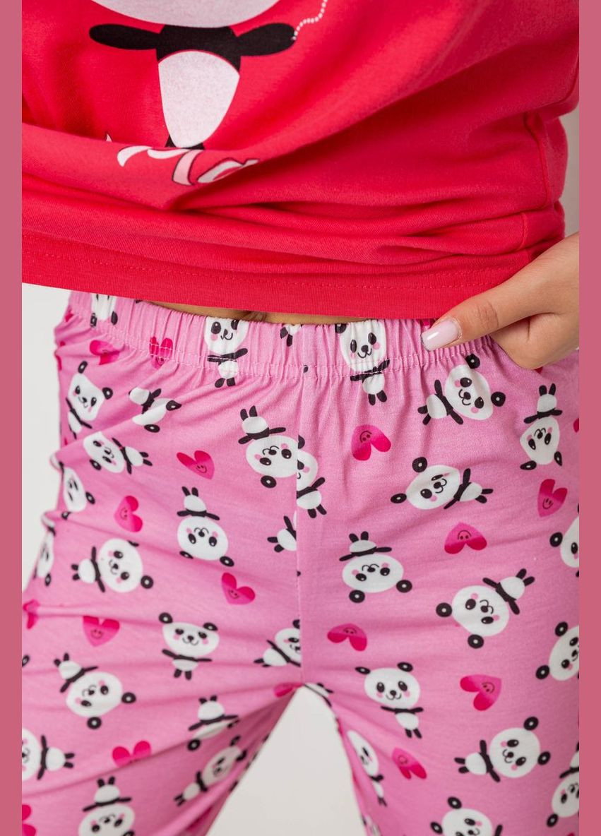 Розовая пижама женская с принтом Polkan 243R15888