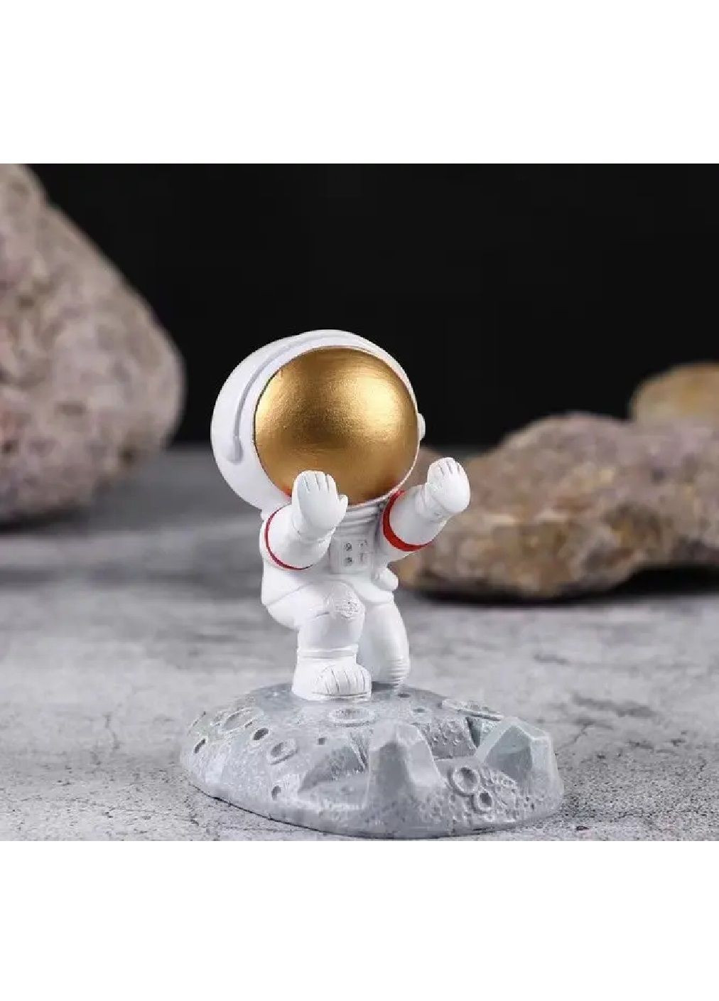 Настольная подставка держатель пластиковый для телефона смартфона планшета астронавт 9×8,5×6,5 см (479581-Prob) Стиль поддержки Unbranded (322313130)