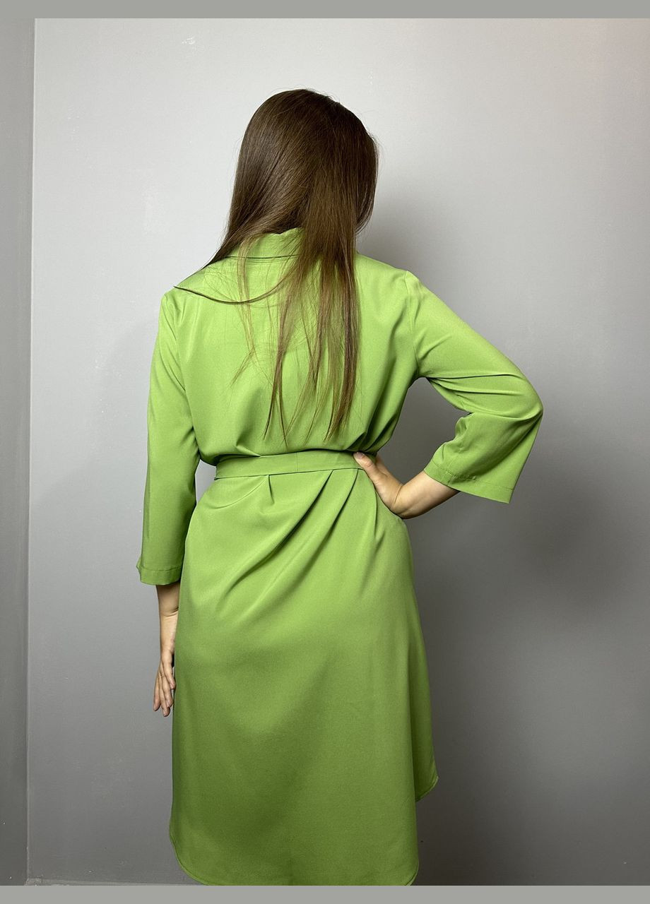 Салатова жіноче плаття-сорочка салатове mkad3260-1 Modna KAZKA