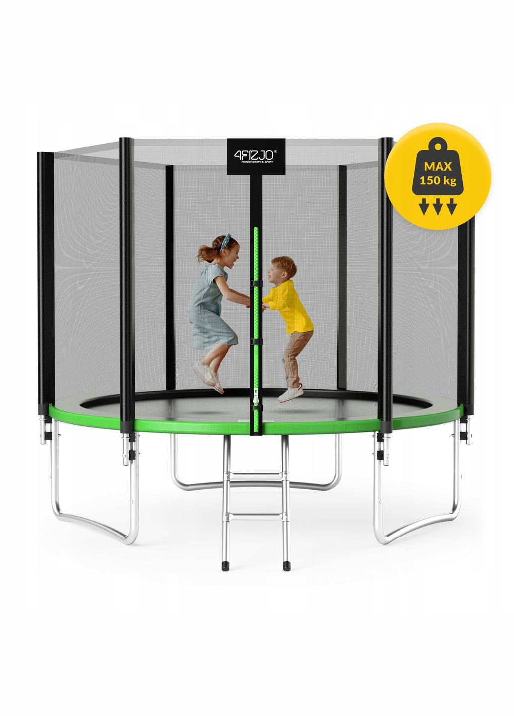 Батут із зовнішньою сіткою Classic 10FT 312 см Black/Green () 4FIZJO P-5907739314130 (344588334)