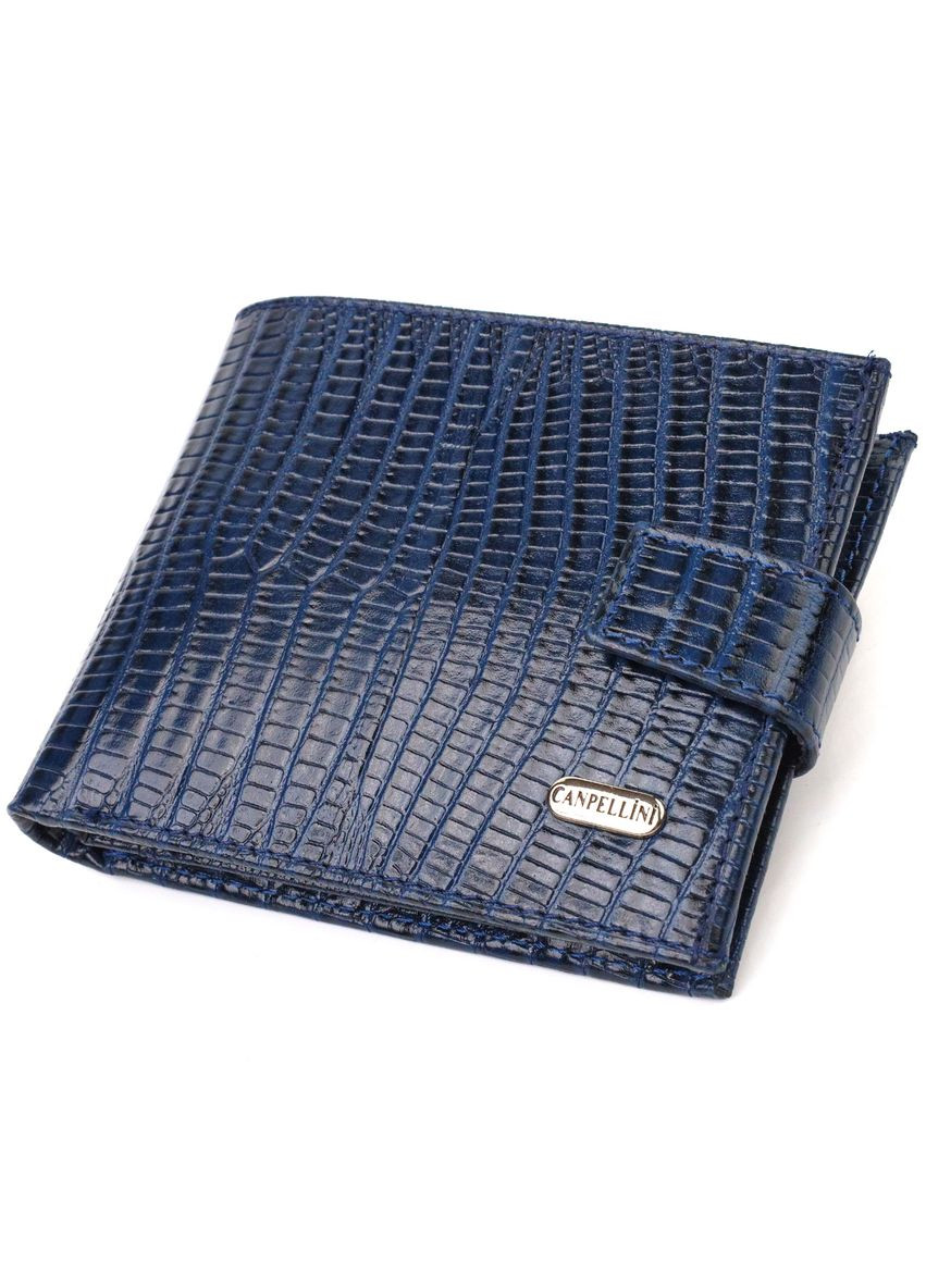Гаманець чоловічий Шкіряний з тисненням 21887 Синій Canpellini (306881748)