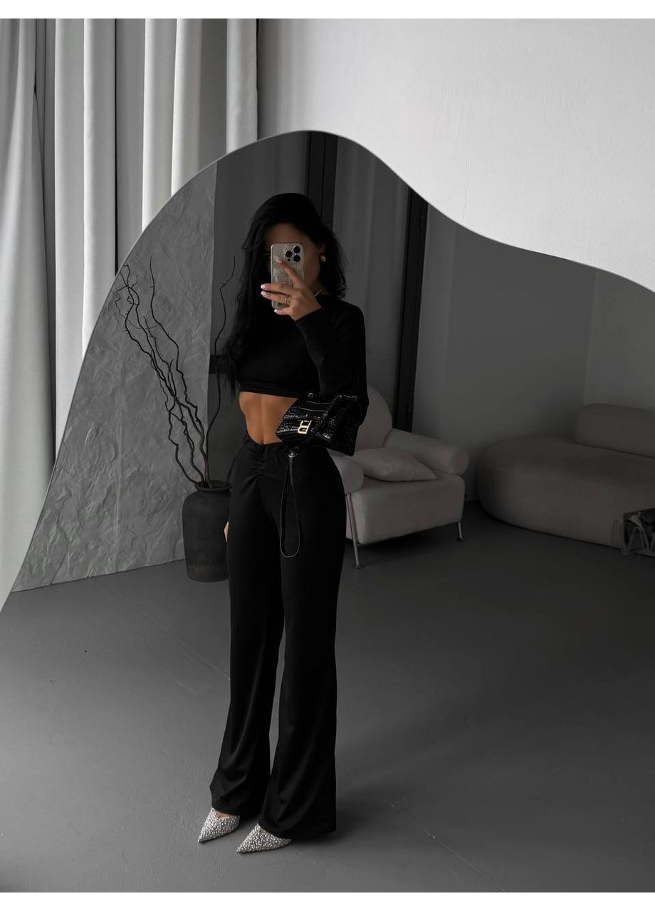 Женский костюм с топом и брюками свободного кроя. Avanti (360640946)