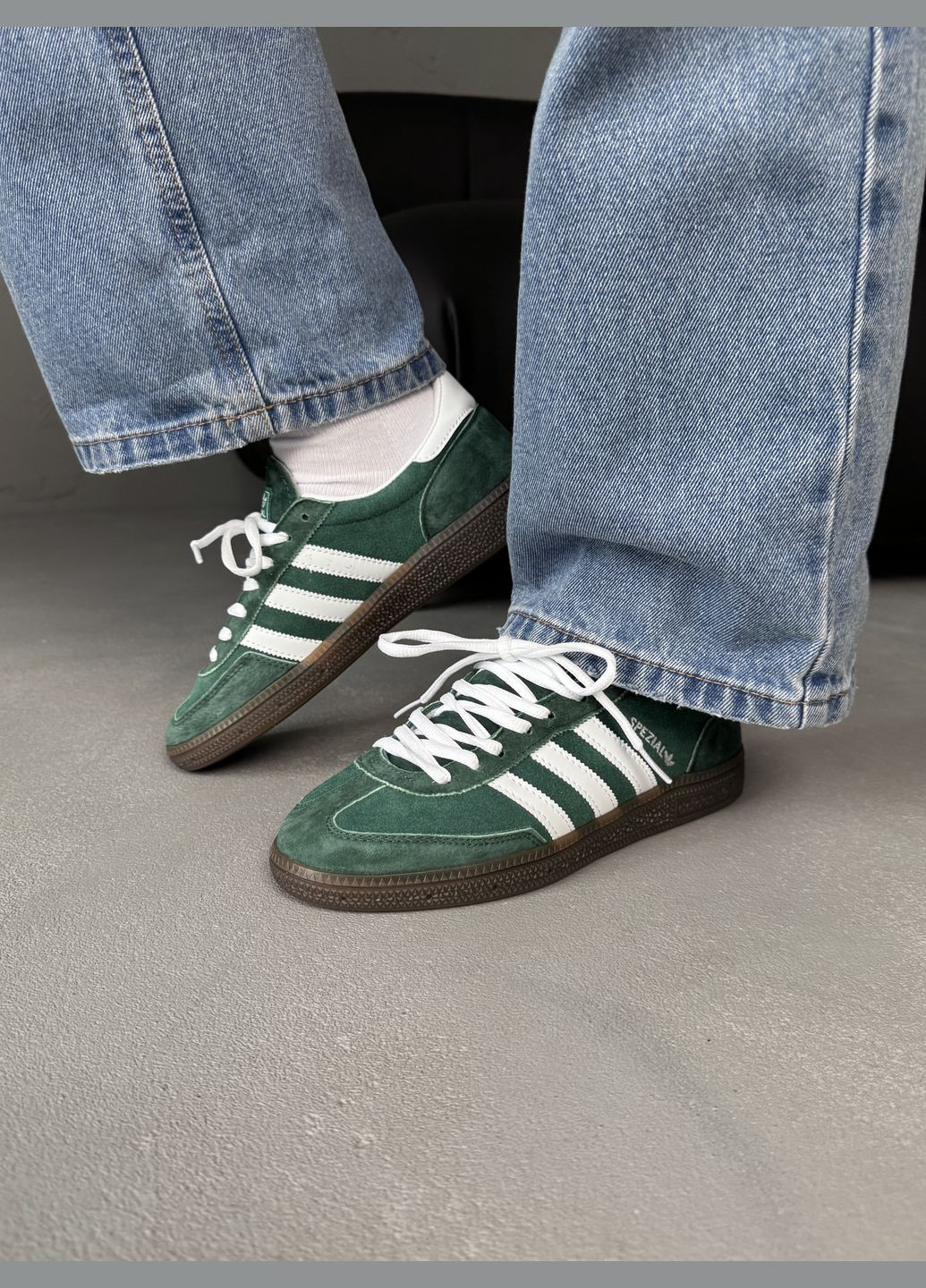 Кросівки жіночі Adidas Spezial Handball green | Адідас Спеціал зелені No Brand зелені демісезони (316091097)