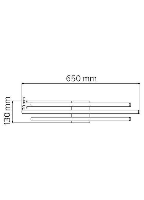 Світлодіодна люстра LIBERTY 30W 4000K чорна Horoz Electric (346112529)