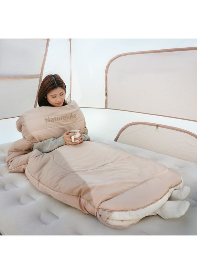 Спальный мешок овальный PS200 CNK2350WS026, бежевый Naturehike (353505727)