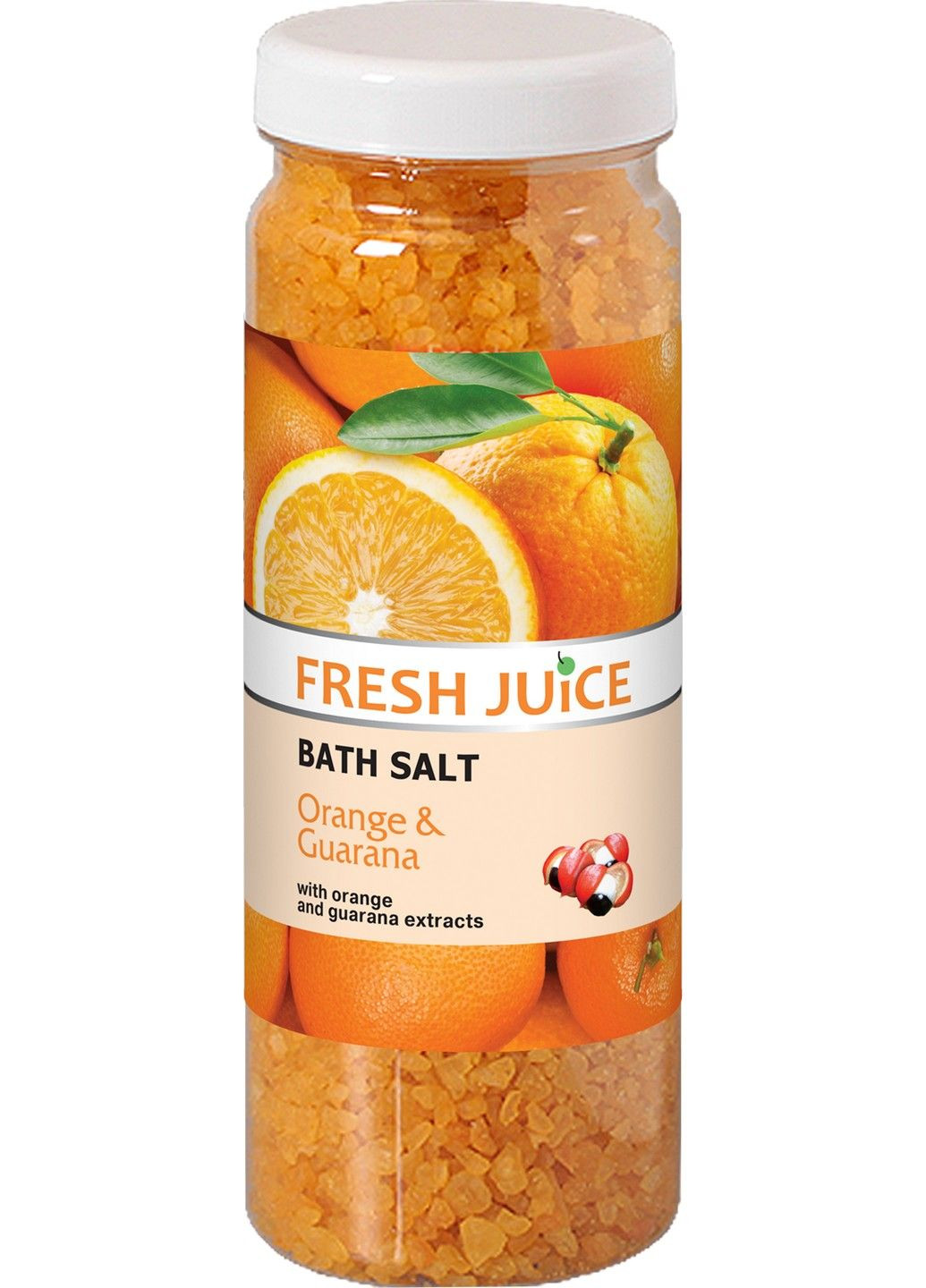 Сіль для ванн Orange&Guarana 700 г Fresh Juice (284735039)