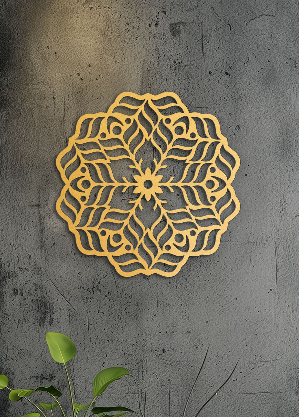 Дерев'яна картина на стіну, декор в кімнату "Красива мандала", оригінальний подарунок 30х30 см Woodyard (291842931)