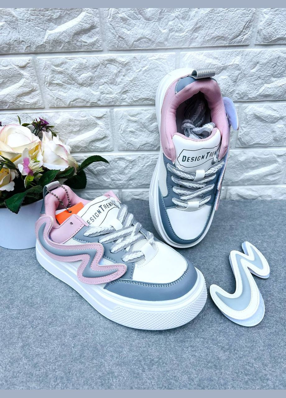 Білі кросівки для дівчинки Biki