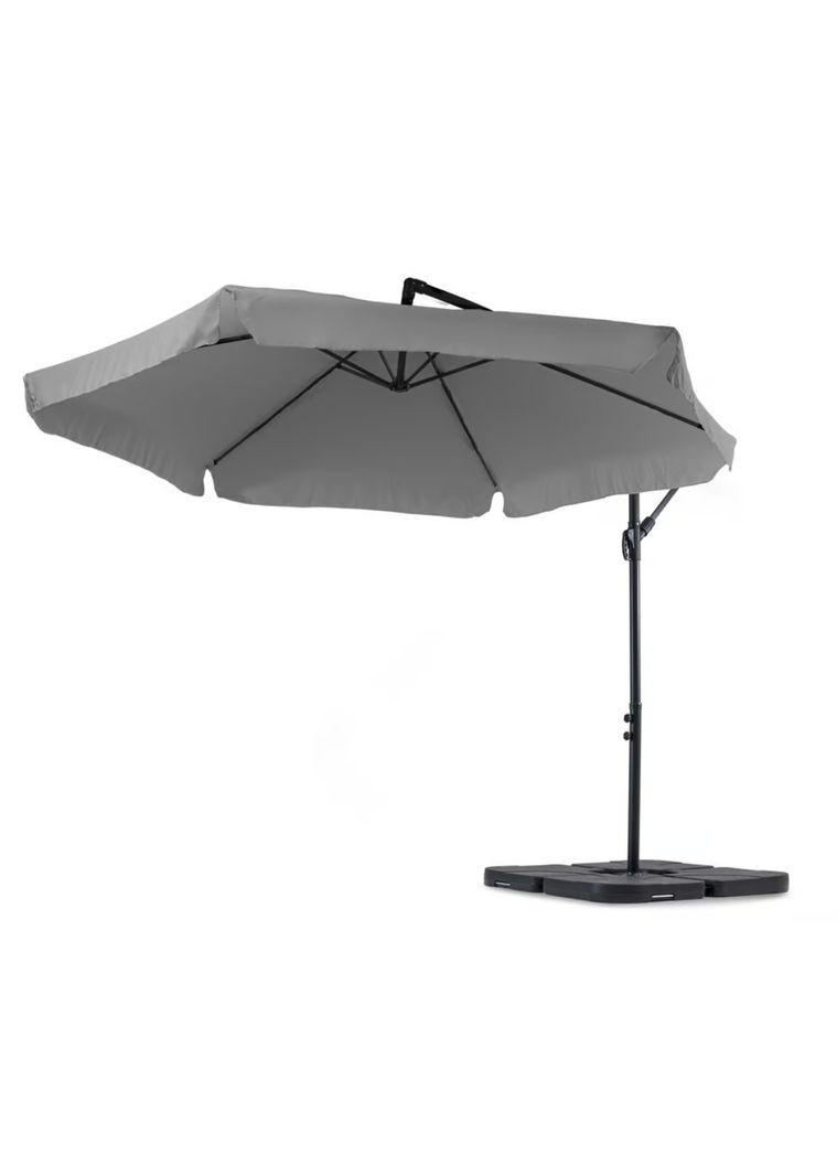 Парасолька садова EMPOLI 350см сіра+ Основа садової парасольки Di Volio (301538521)