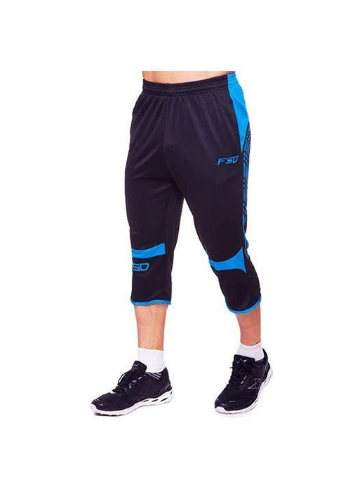 Шорты футболиста бриджи 9702 Черно-синий, No branding (57429319) No Brand (323036327)