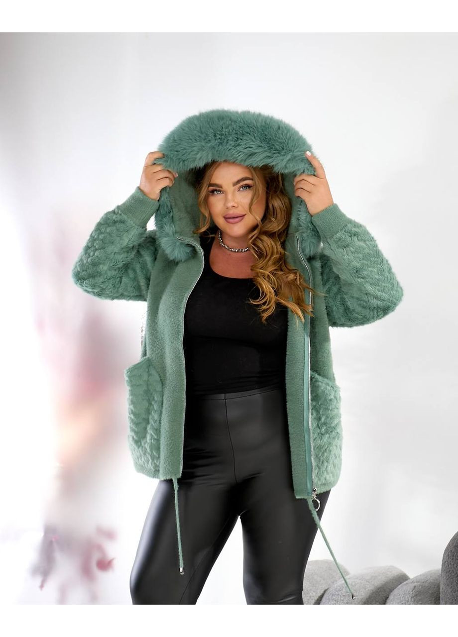 Жіночий тепла кофта на блискавці кофта альпака No Brand (361499653)