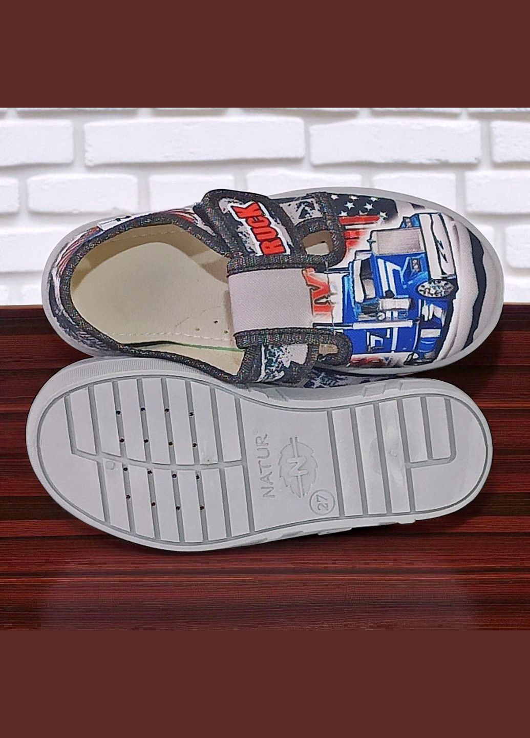 Ортопедичні тапочки на липучці капчики для хлопчика змінне взуття в садок змінка Валді Waldi (345647856)