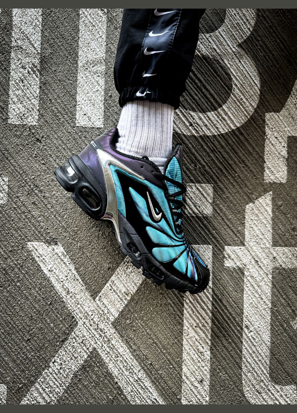 Бирюзовые демисезонные кроссовки мужские nike air max tailwind 5 x skepta | найк аир макс таилвинд бирюзовые No Brand