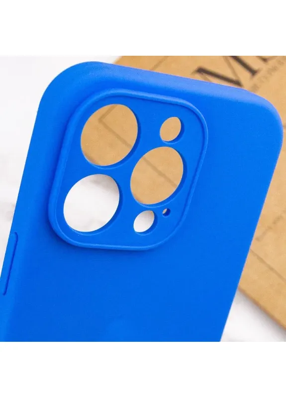 Чехол Silk Full Camera для Apple iPhone 13 Pro Max силиконовый синий Epik (408469714)