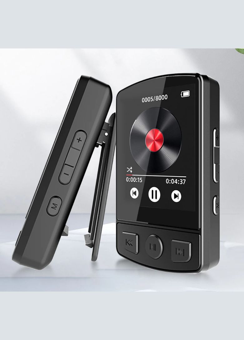 Плеер MP3 с Bluetooth 5.2. HI FI плеер с клипсой и динамиком. No Brand (292866344)