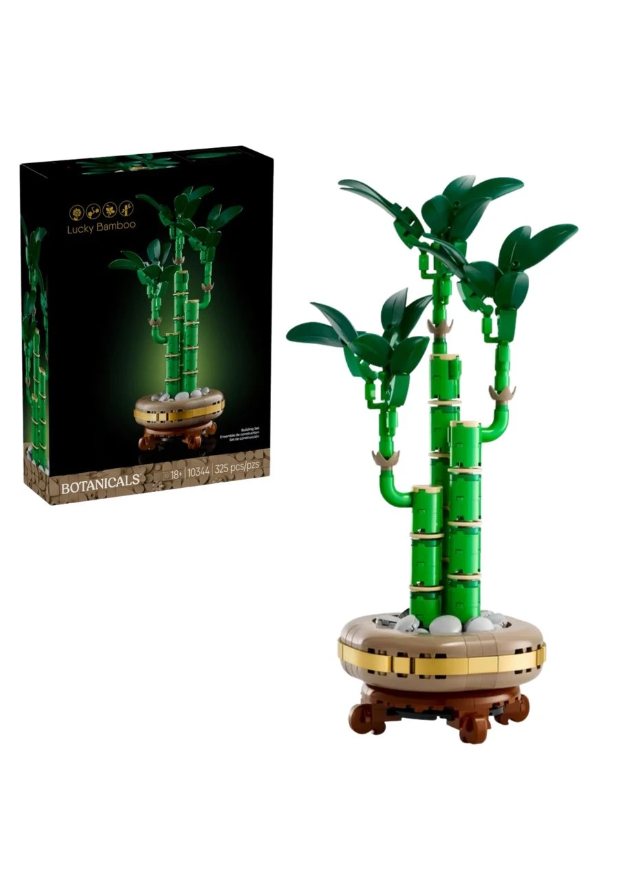 Конструктор Бамбук счастья 325 деталей, совместимый с LEGO 10344, серия Icons Botanical Collection, Lucky Bamboo 1:1, цветы No Brand (394028396)
