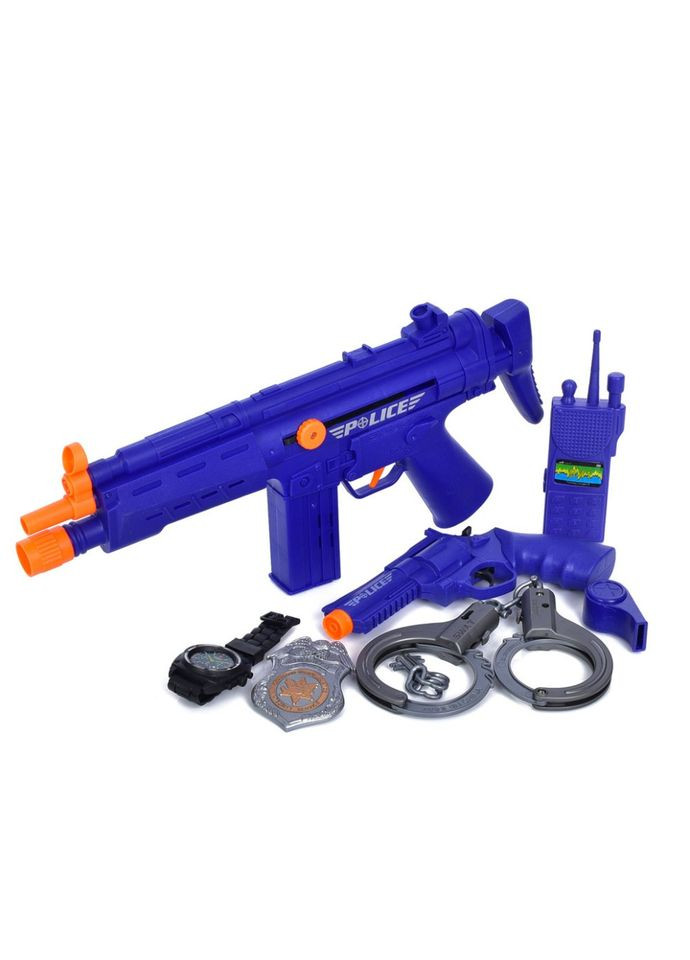 Дитячий набір зі зброєю World police тріщалка-автомат 37 см для хлопчиків військова гра іграшкова зброя Bambi (368757296)