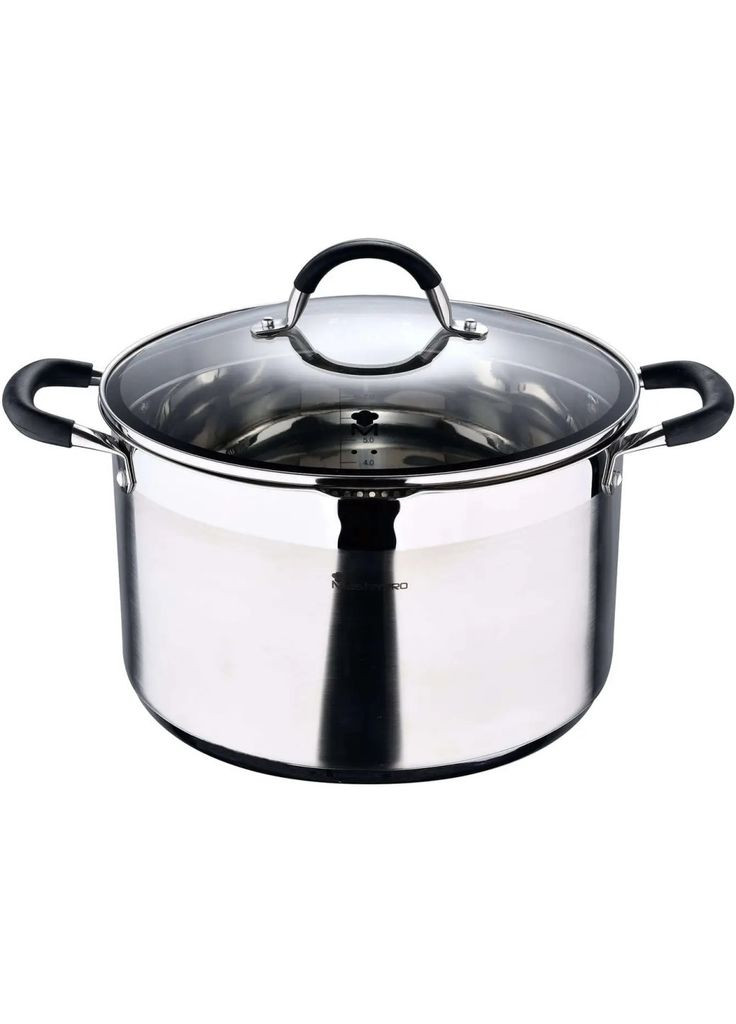 Кастрюля Foodies collection высокая с крышкой 4 л (m393829) Masterpro Foodies collection висока з кришкою 4 л (366568681)