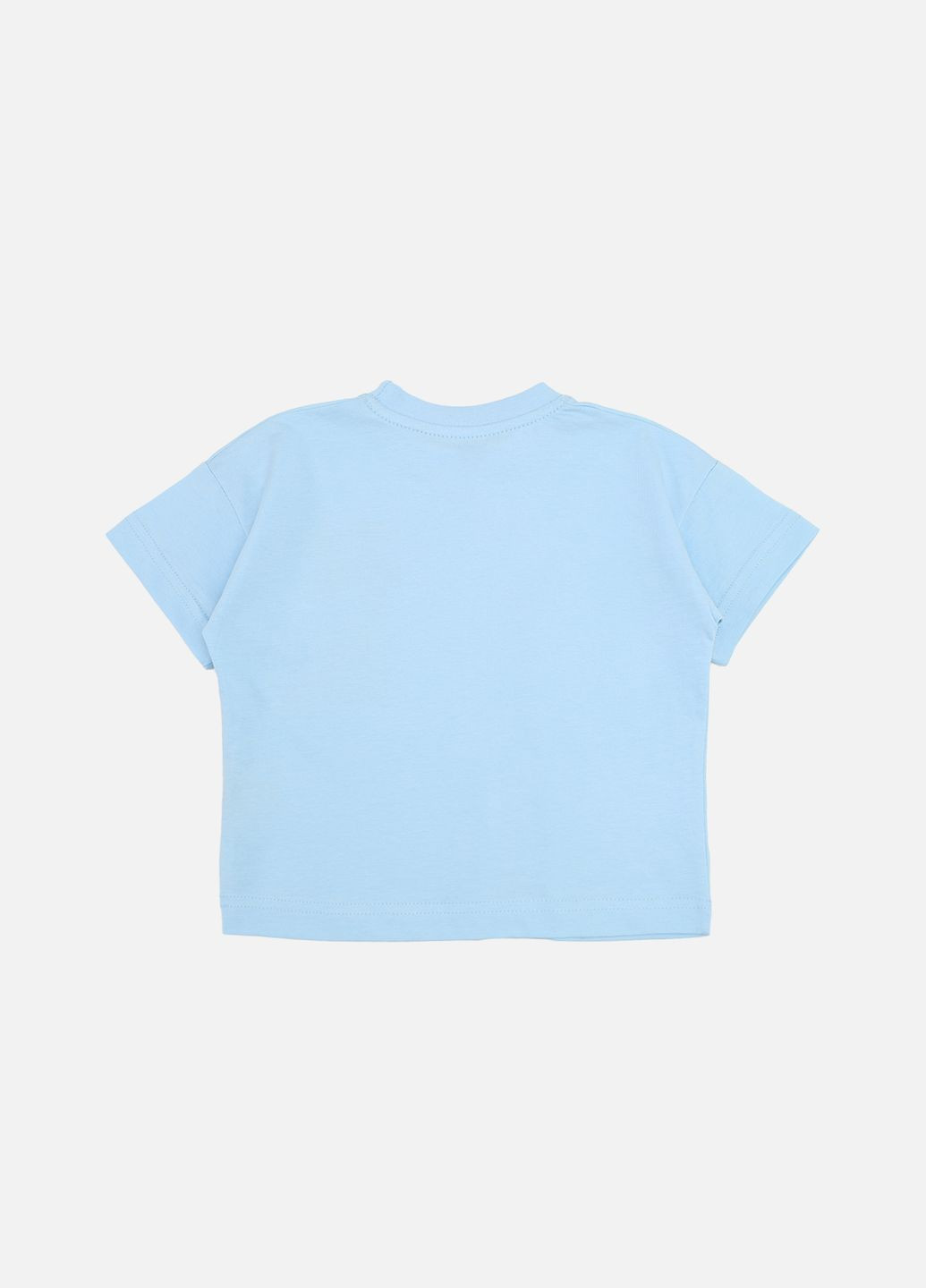 Блакитна літня футболка з коротким рукавом для хлопчика колір блакитний цб-00273336 Yuki