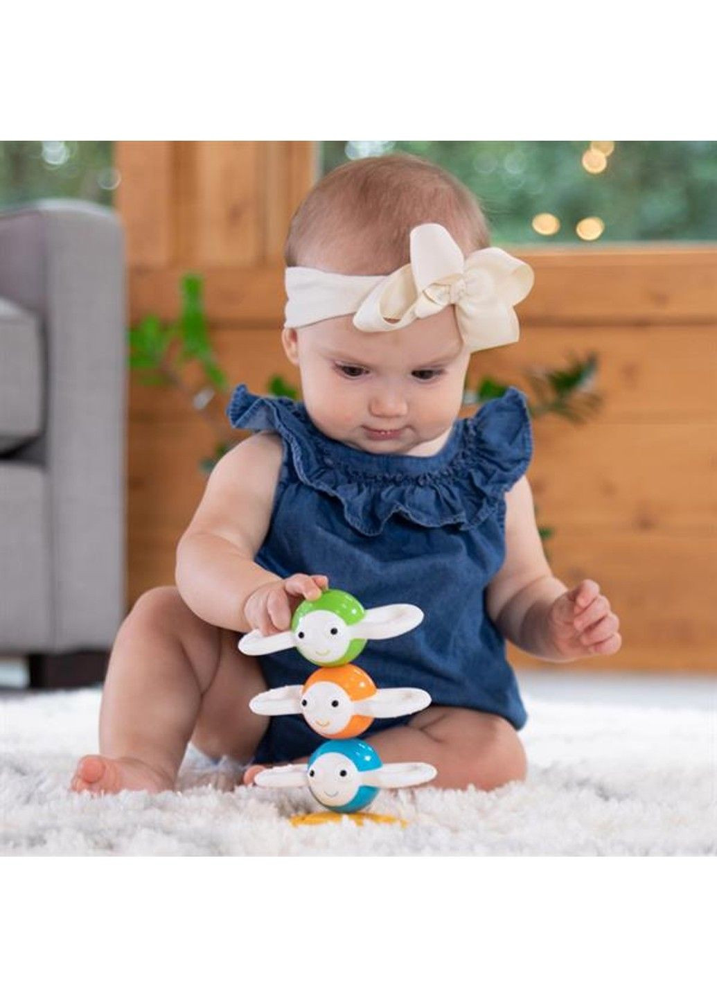 Магнітна пірамідка Dizzy Bees Веселі бджілки (F294ML) Fat Brain Toys (331173482)