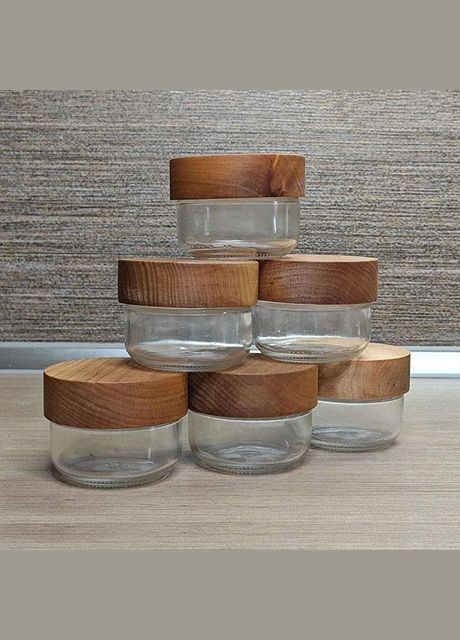 Набор банок для хранения специй, стекло 100 мл (6 шт.) No Brand (298794643)