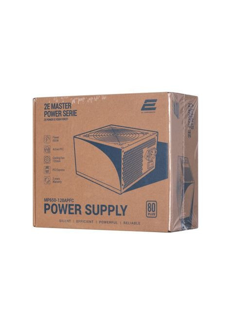 Блок питания 24pin(20+4), 1xCPU 8pin(4+4), 3xMolex, 5xSATA, (2EMP650-120APFC) 2E MASTER POWER (650W), >80, 80+ White, 120mm, 1xMB (295930028)