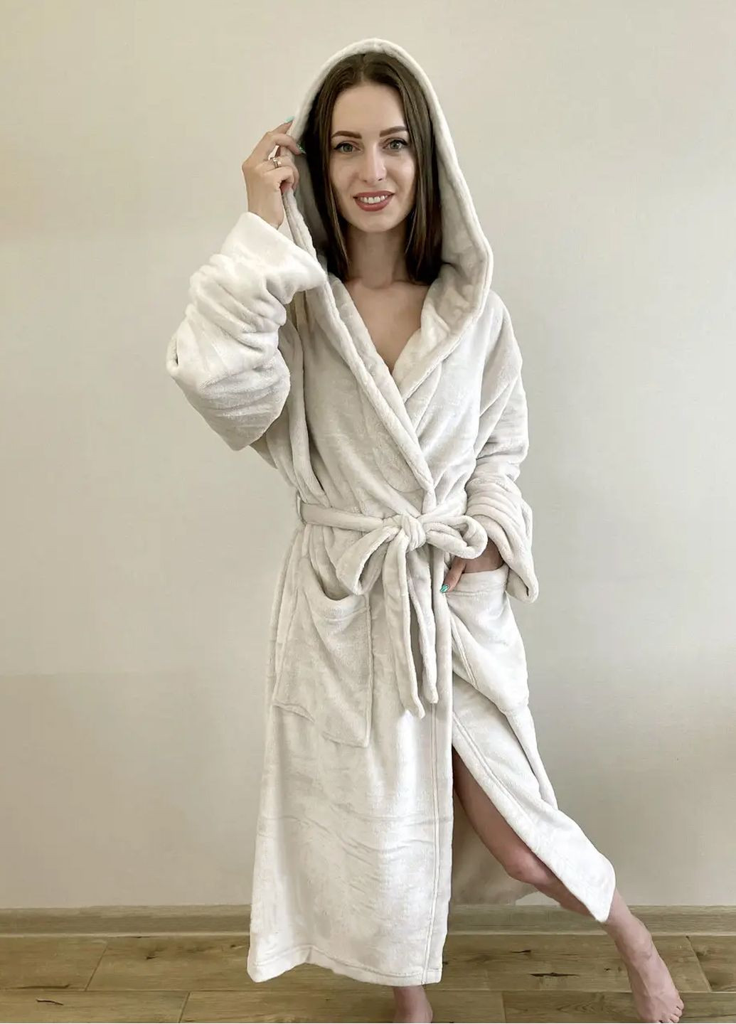 Халат женский из микрофибры, размер M 46-48 Vishnya (322034853)