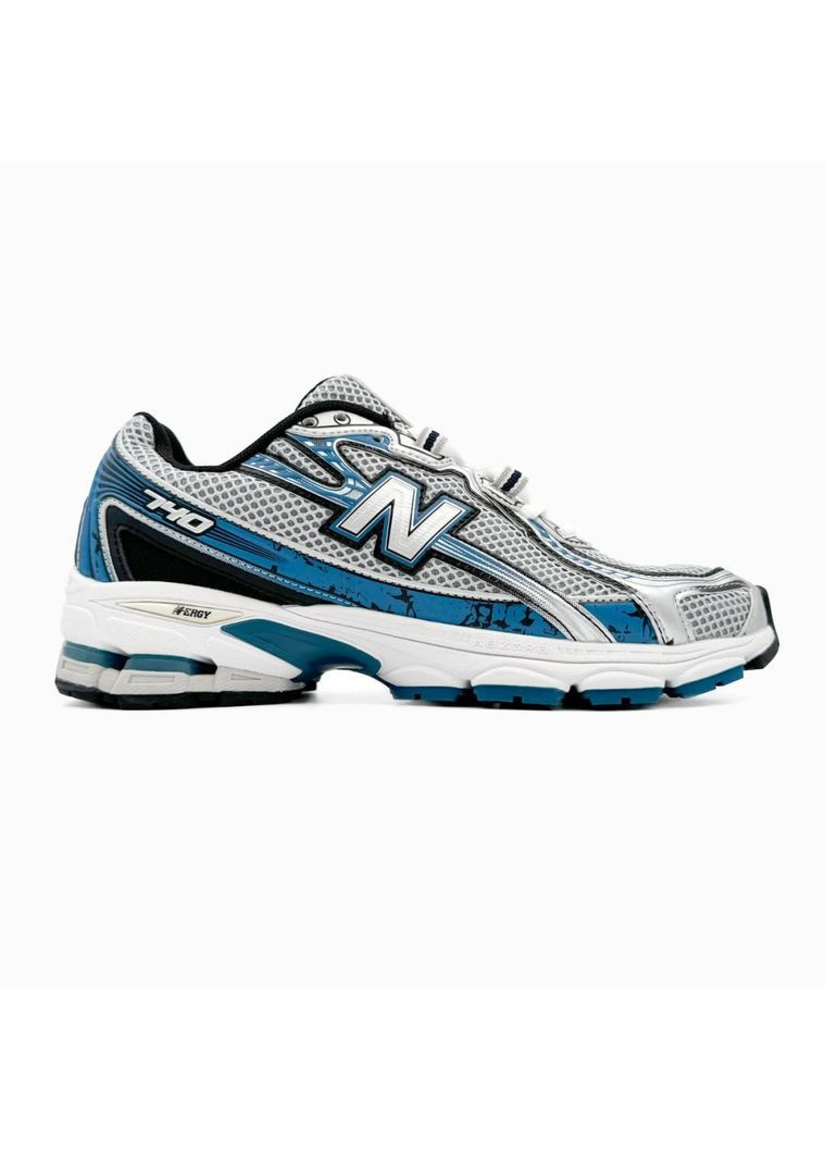 Цветные демисезонные кроссовки мужские new balance 740 blue silver нью беланс 740 No Brand