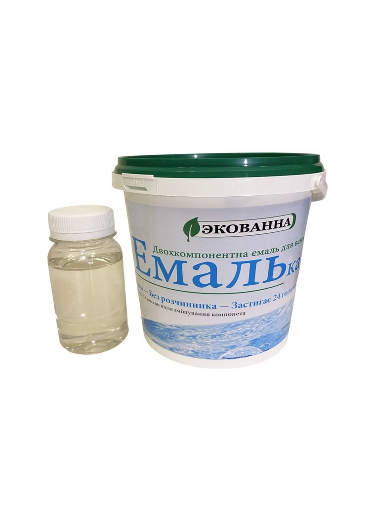 Эмаль для реставрации ванн ЭкоЭмалька 1000г глянец (ЭкоВанна) ЕкоВанна (367736022)