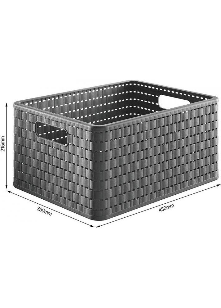 Корзина для хранения Country А4+, 28 л (11668) Rotho (334007172)