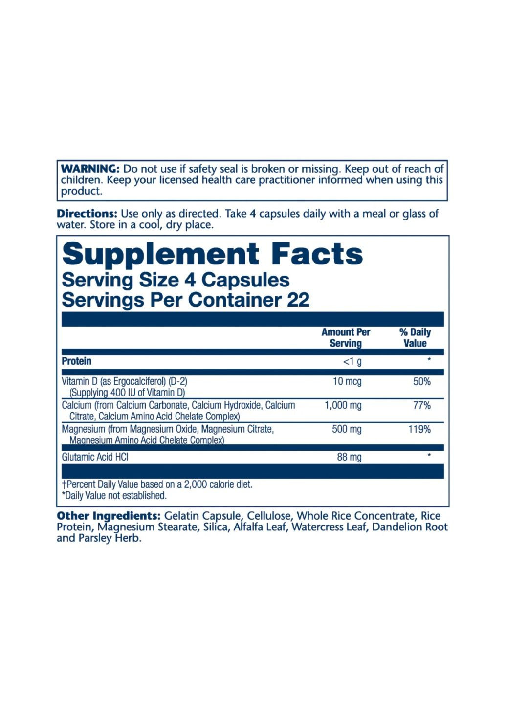Комплекс мінералів Calcium & Magnesium Amino Acid - 90 caps Solaray (300709455)