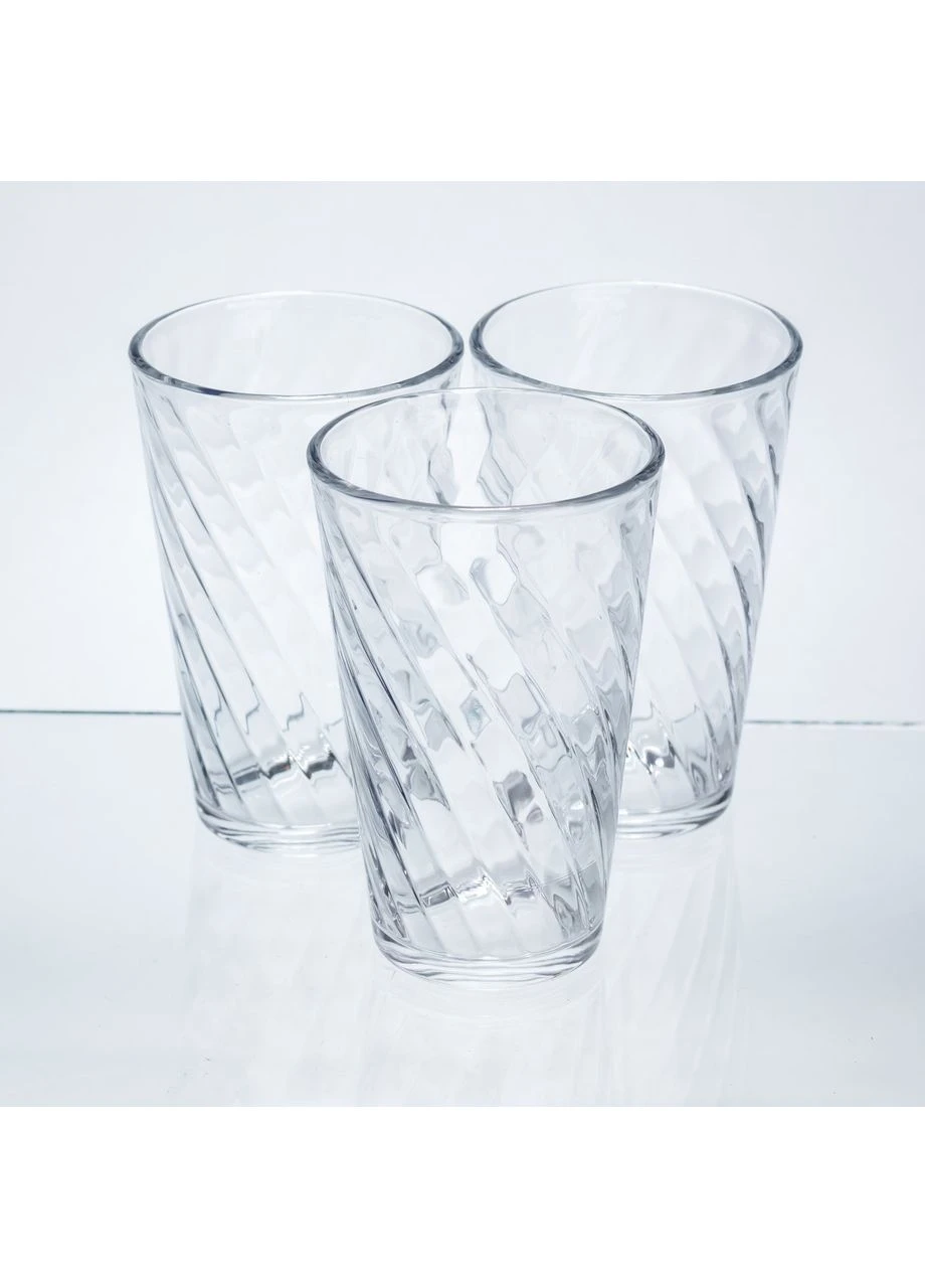 Набор стаканов для напитков Crystal Spiral 3 штуки по 470 мл HP-17-21 Yiwu (391606546)