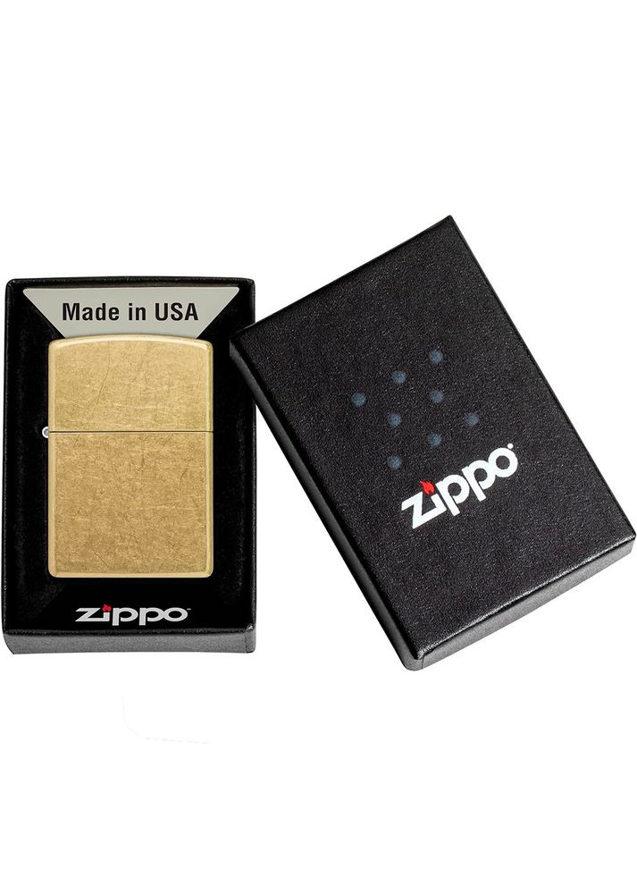 Комплект Зажигалка Regular Street Brass 48267 + Подарочная упаковка + Бензин + Кремни Zippo (322873021)