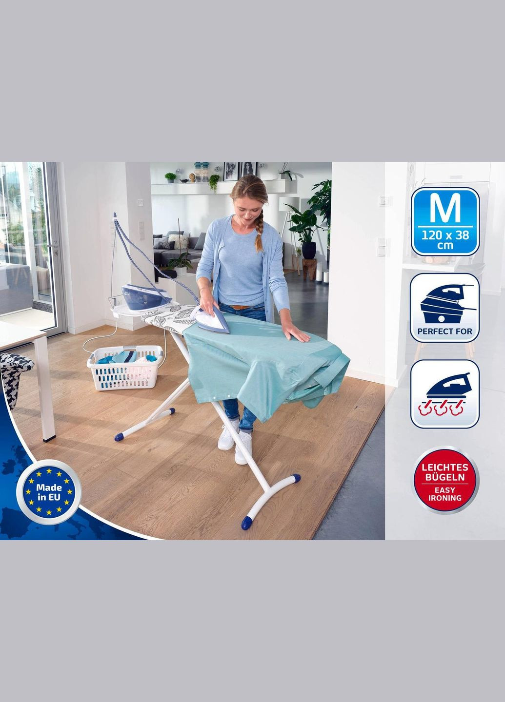 Прасувальна дошка AirSteam Premium M 120x38 см (72565) Leifheit (334009155)