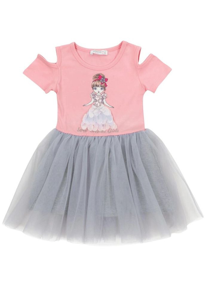 Комбінована сукня з принцесою (13380-104g-peach) Breeze (300624747)