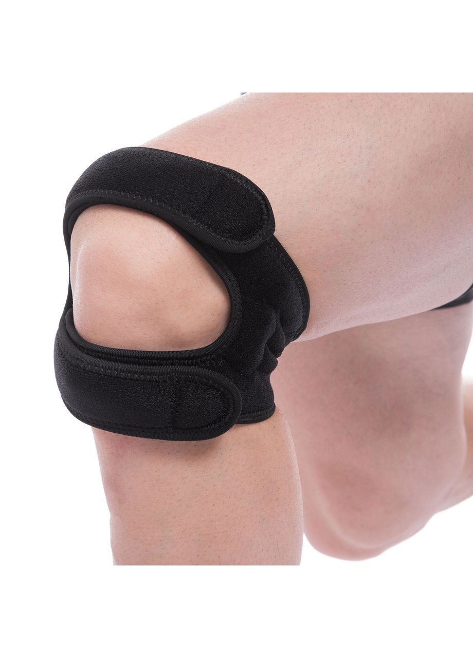 Накладка на коліно бандаж пателярний (1шт) MT-9108 (неопрен, нейлон, розмір регул., чорний) 9113 (MT-9108) Mute (361434070)