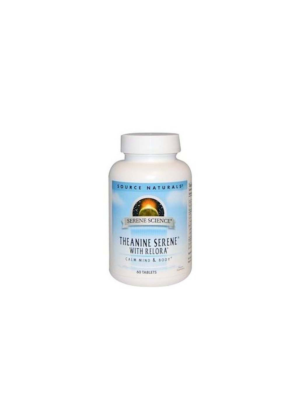 Аминокомплекс Serene Science Theanine Serene with Relora 60 Tabs Source Naturals (301938067)