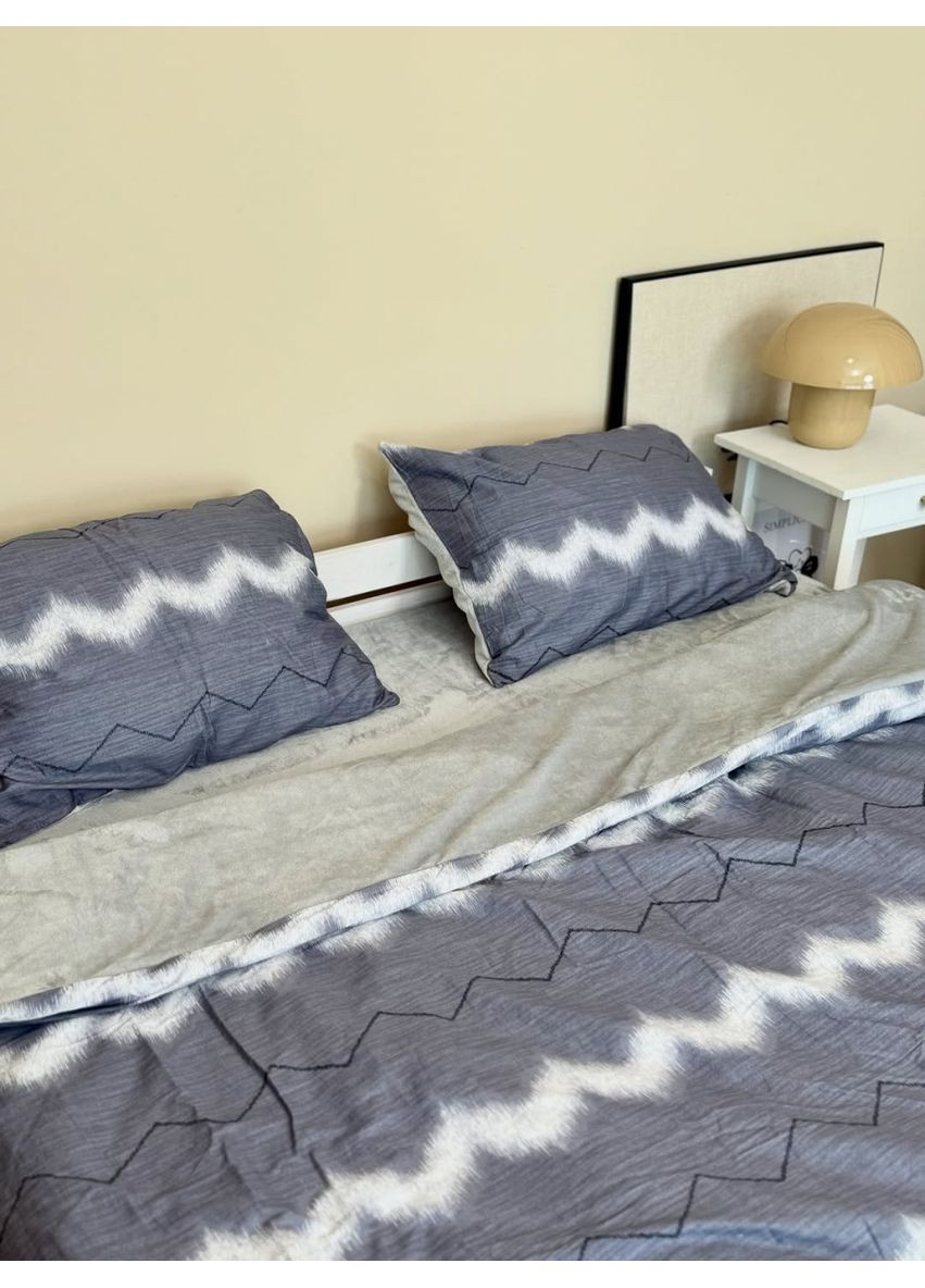 Постельное белье полуторное Home Сатин Плюш 21339 160х215 см DUSHKA (366574508)