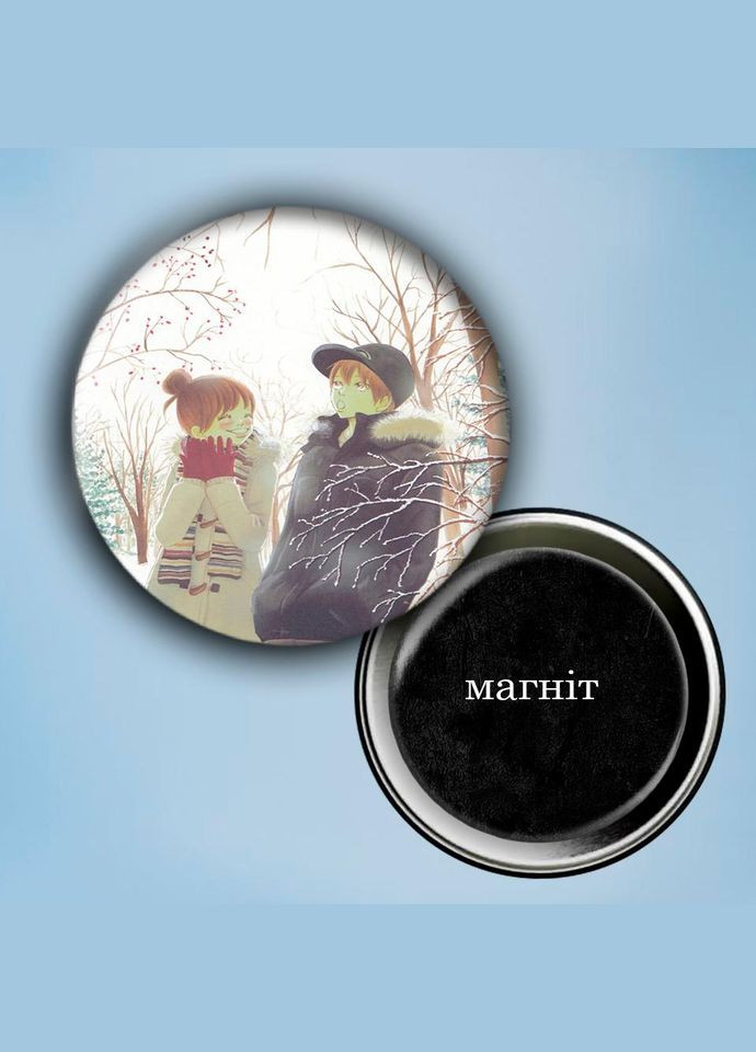 Фотомагніт (магніт на холодильник) Аніме Це були ми #0003 56 мм чорний No Brand (309159963)