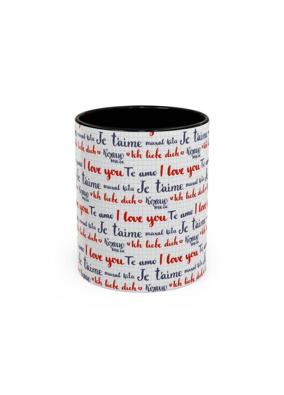 Чашка з принтом "Мова кохання" No Brand (368671302)