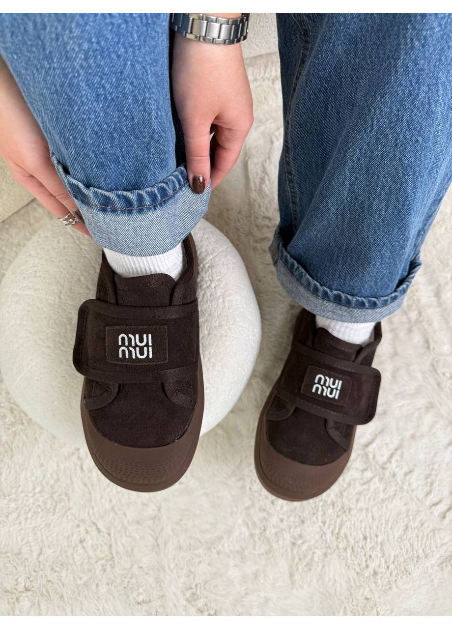 Кросівки зимові з натуральної замші ITTS кавові зими (370046218)