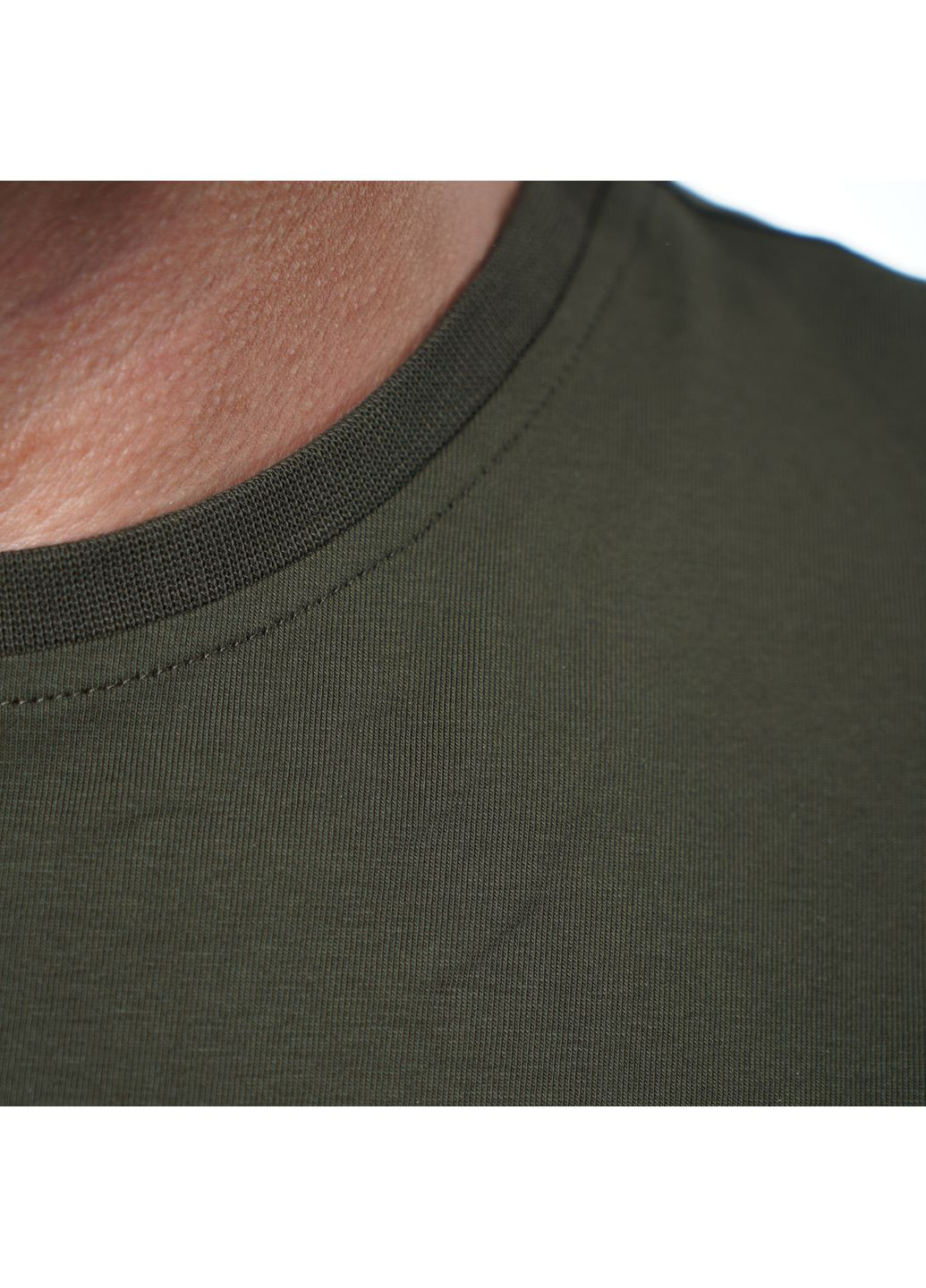 Футболка с большим принтом (трезубец) Хаки (Khaki) UATAC (357206953)