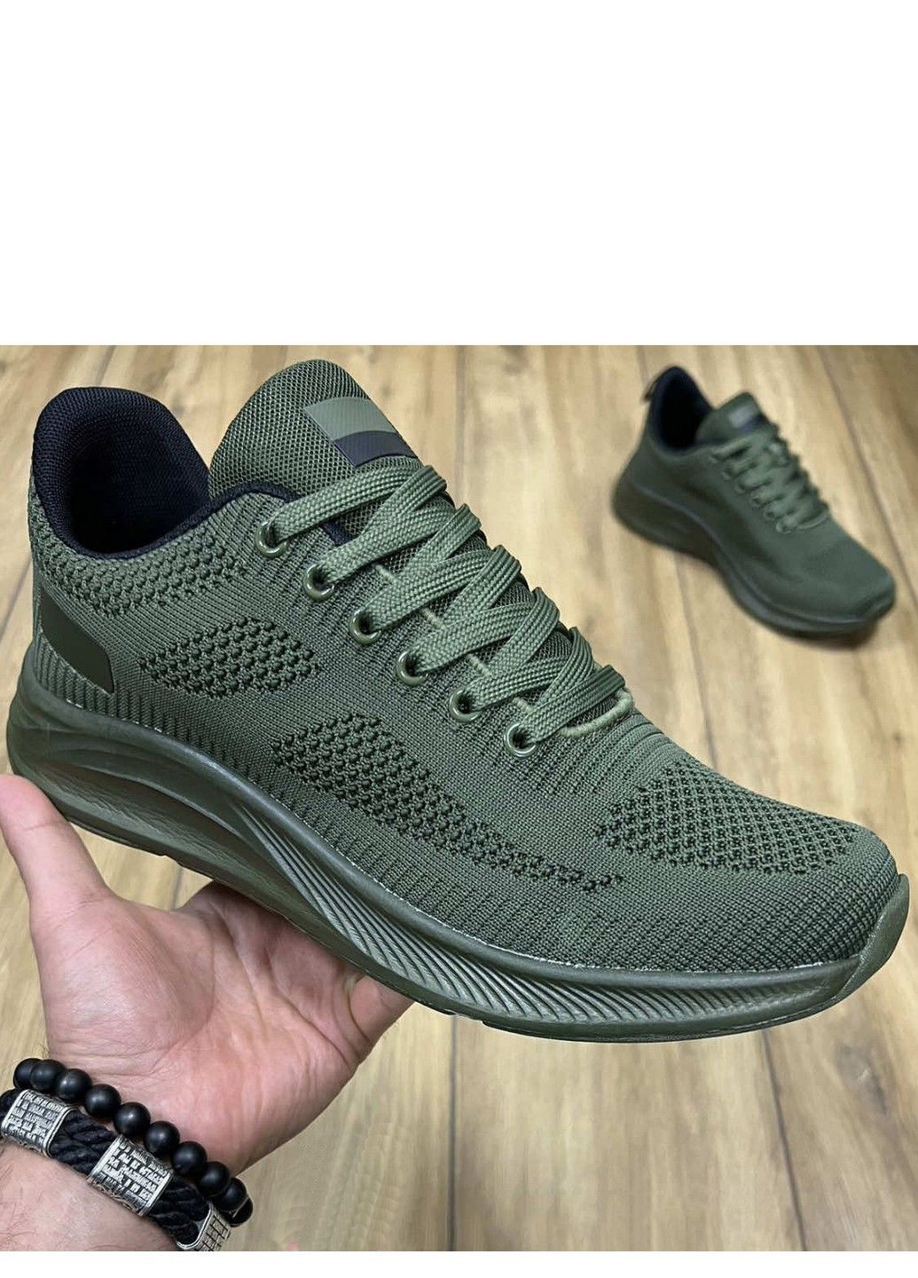 Хакі всесезон текстильні кросівки pap6021-1 Navigator