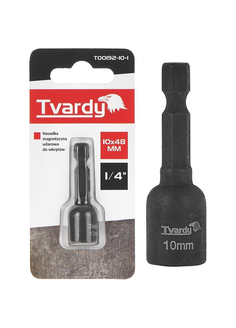 Головка биты ударная "Tvardy" шестигранная магнитная 10 х 48 мм Geko (342325104)