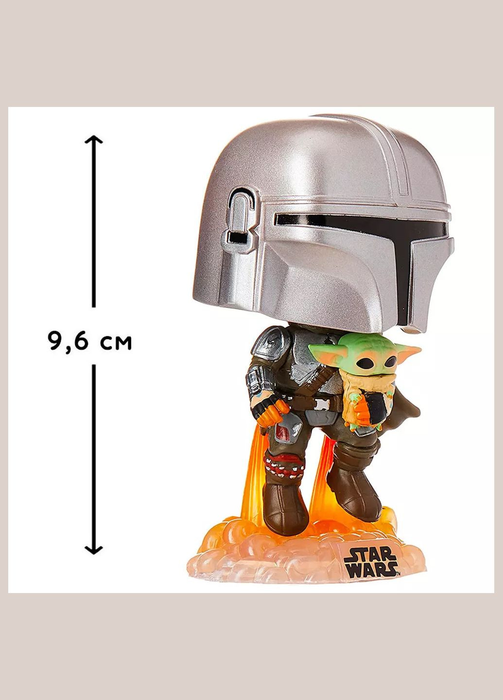 Фігурка Star Wars Мандалорець з малюком у польоті (50959) Funko Pop (326887466)