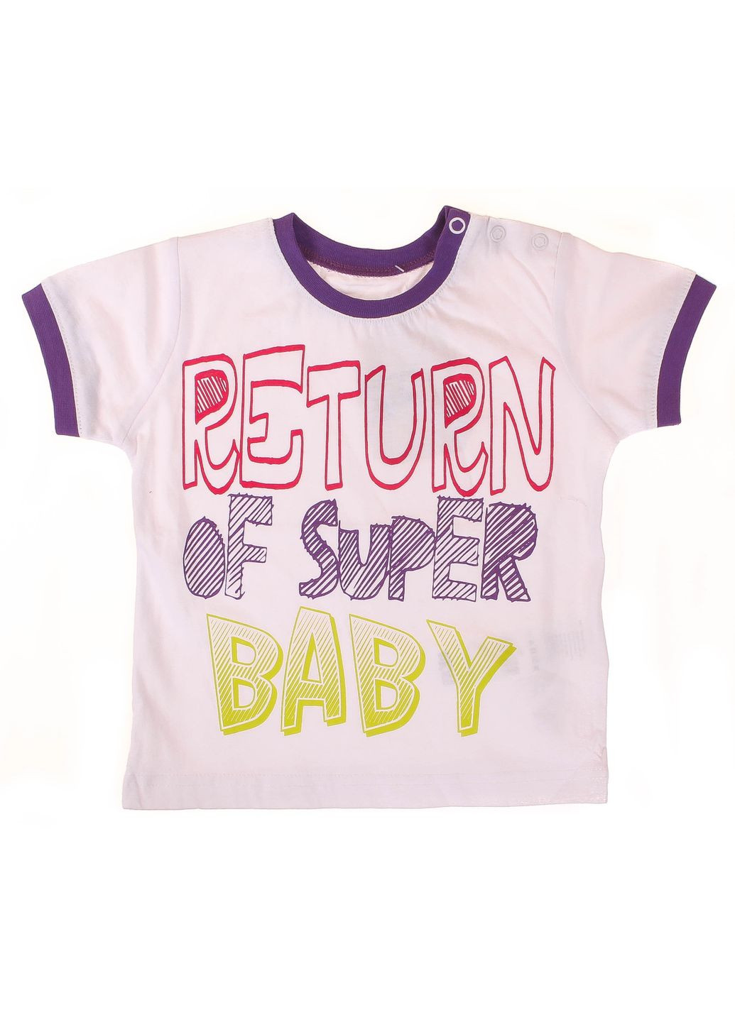 Лиловая летняя футболка 14yectsrt741 Soobe