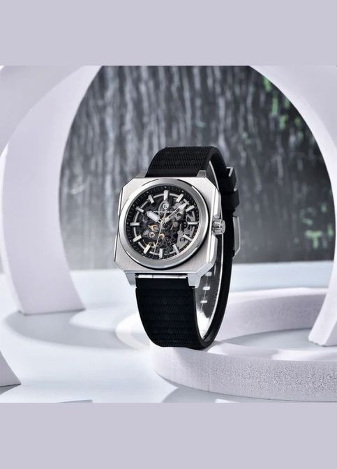 Часы PD-1791 Black-Silver механические, механика с автоподзаводом сasual, классические Pagani Design (342323356)