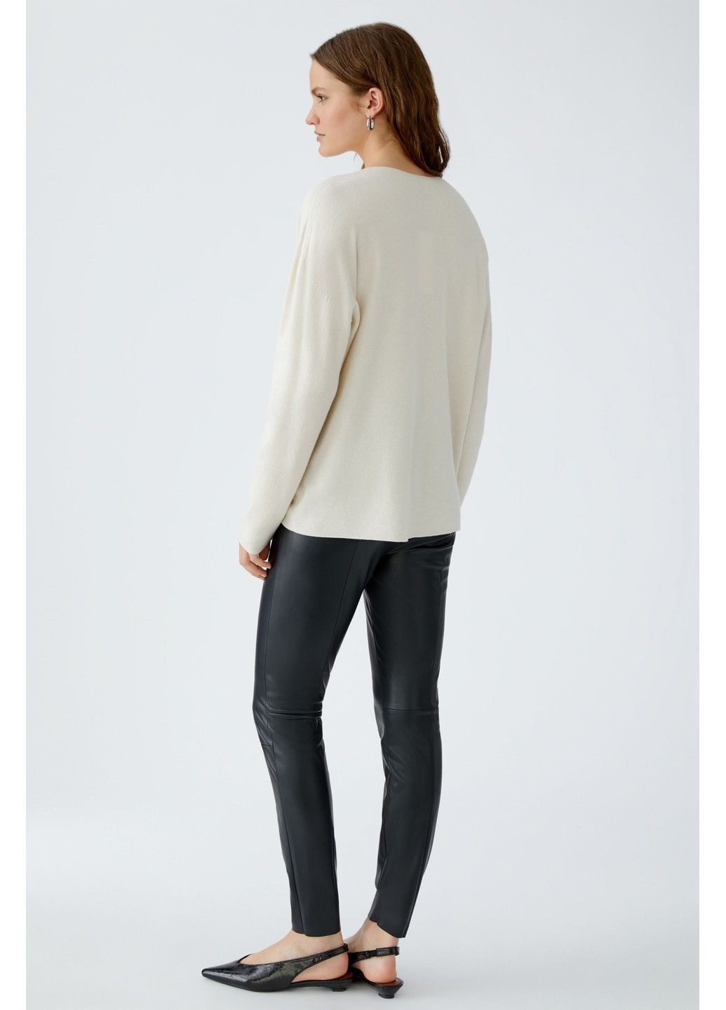 Бежевый демисезонный женский пуловер бежевый пуловер Oui